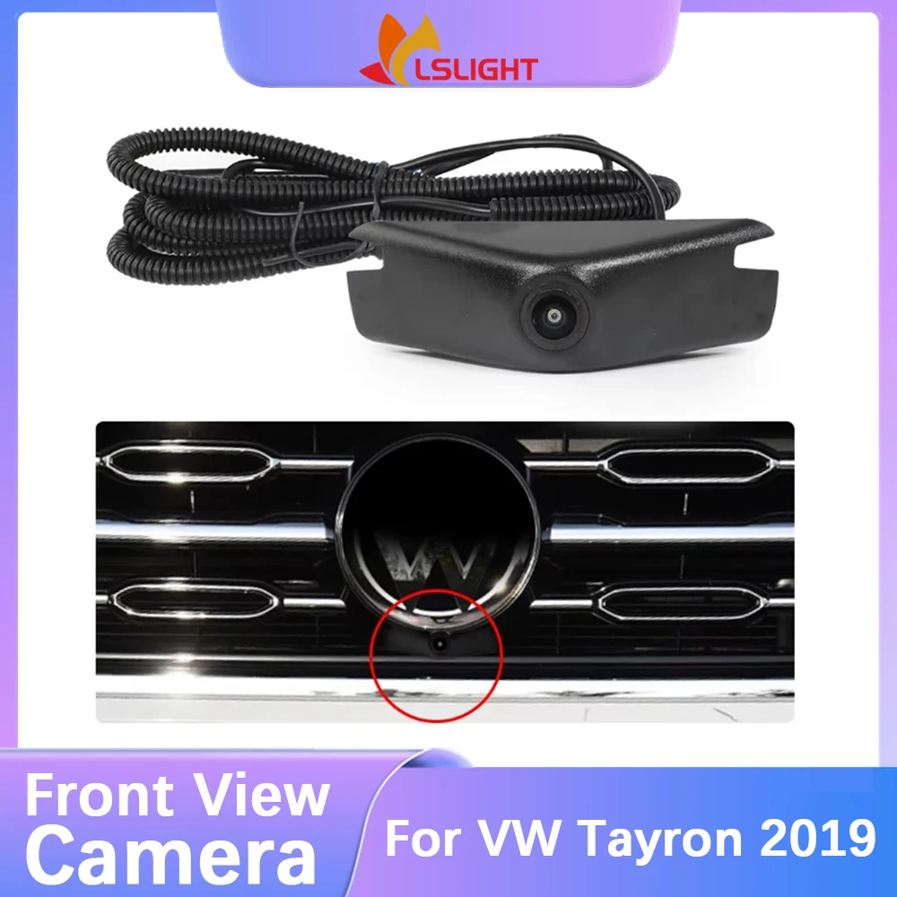 

Камера переднего вида OEM для VW Tayron 2019 (версия с решеткой радиатора) 150 ° Водонепроницаемый объектив типа «рыбий глаз» с ночным видением и видеовходом RCA