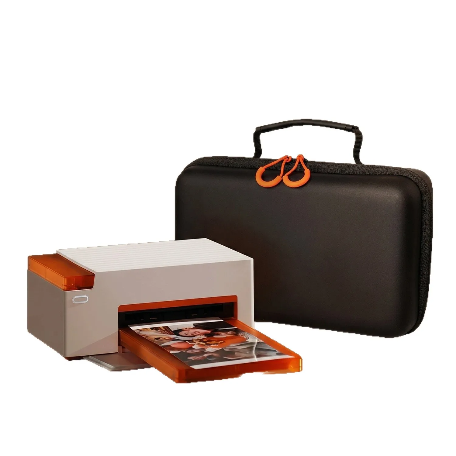 Portable EVA Hard Shell Storage Bag for Liene Amber M110 and For N2 Photo Printers 28x16x11cm Black Travel Case