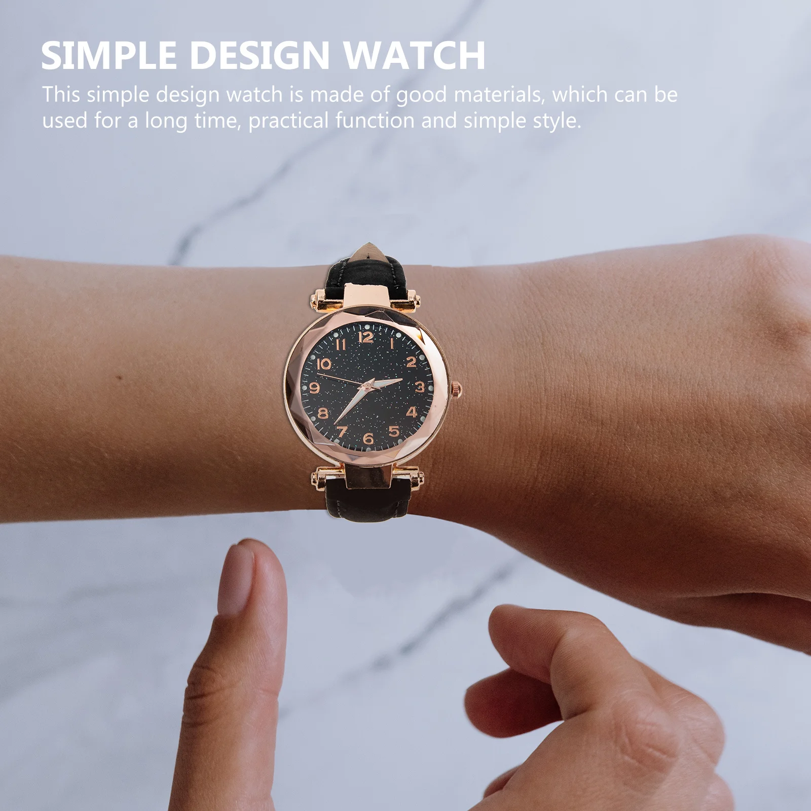 

Matte Strap Female Watch Exquisite Wear-Resistant Wrist Watch Decorative Ladies Accessory Practical for Meeting School