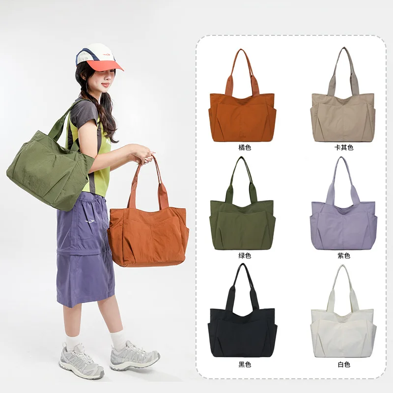 Geräumige Casual Schultertasche, Neue Vielseitige und Schlichte Pendler-Handtasche für Damen, Outdoor-Reise-Aufbewahrungstasche