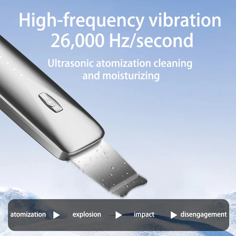 المكتبة الذكية أداة التجميل المنزلية السوداء مجرفة بالموجات فوق الصوتية تهتز سكين كهربائي لإزالة الرؤوس السوداء تطبيق العناية الشخصية #5