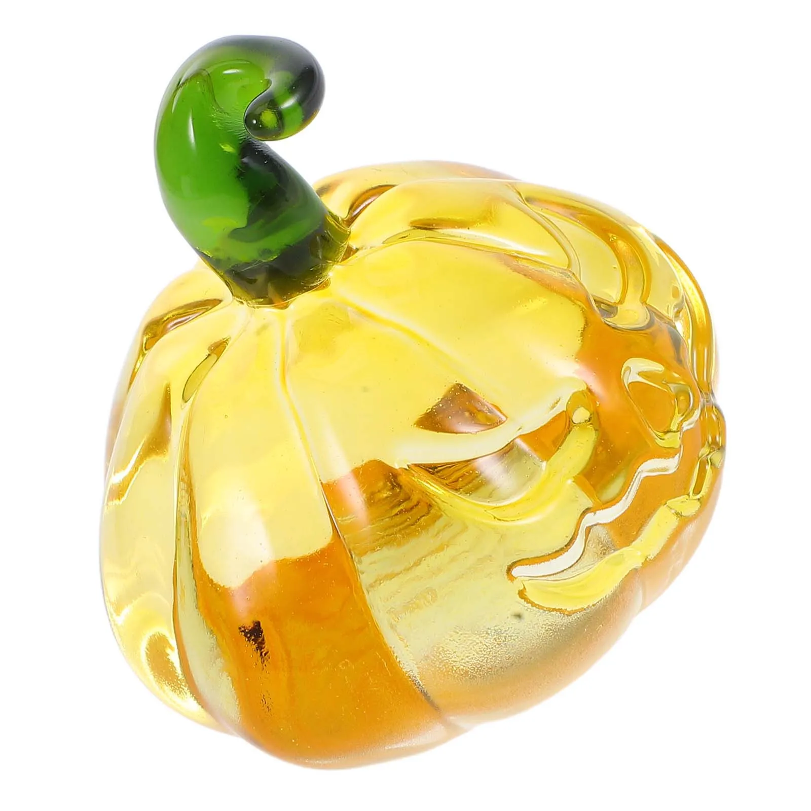

Home Decor Crystal Pumpkin Prop Yellow Autumn Pumpkins Centerpieces Halloween Decorations