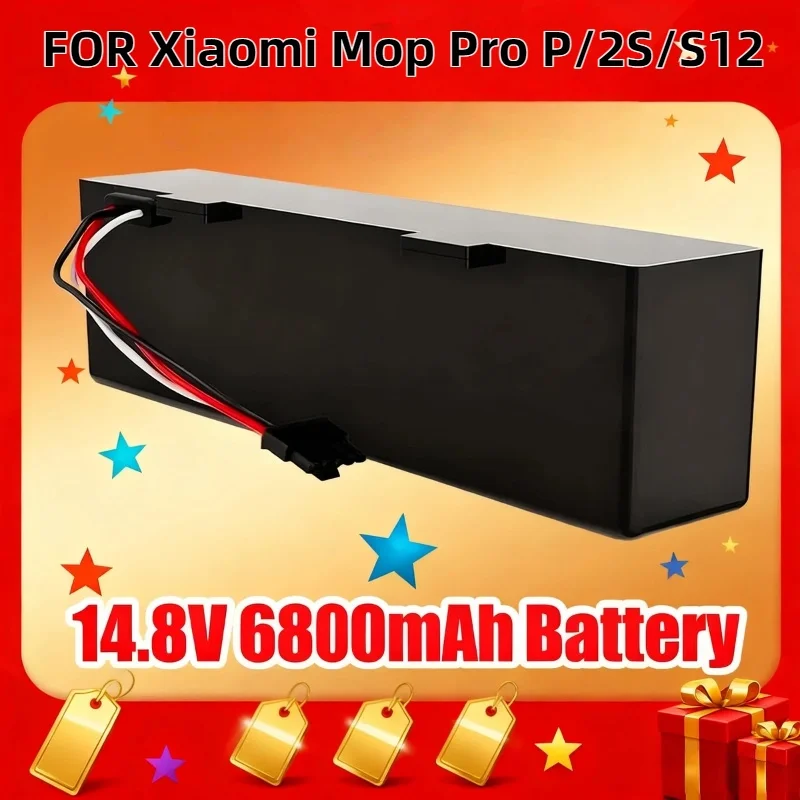 

14.8V 3500mAh Rechargeable Vacuum Cleaner Battery – FOR Xiaomi Mop Pro P/2S/S12, Yunmi MVVC01, Haier JX37,Long-Lasting Energy