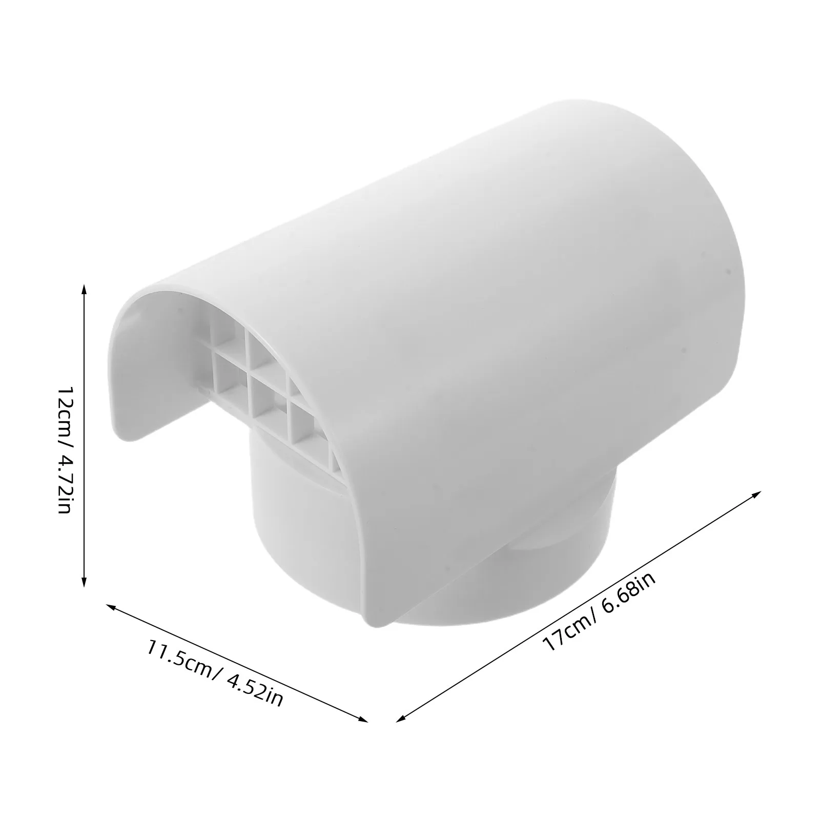 Radon Vent Cap 3 Inch Roof Pipe Exhaust Cover Screen Block Leaves Snow Rain Critters Radon Fan Flue Vent Rooftop Flue Pipe Cap