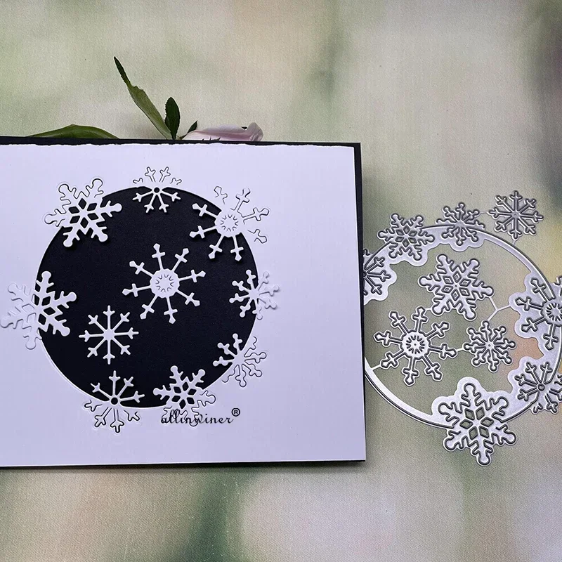 

Новые металлические вырубные ножи в форме снежинок для скрапбукинга, альбомов, бумажных открыток, декоративных поделок, тиснения и вырезания.