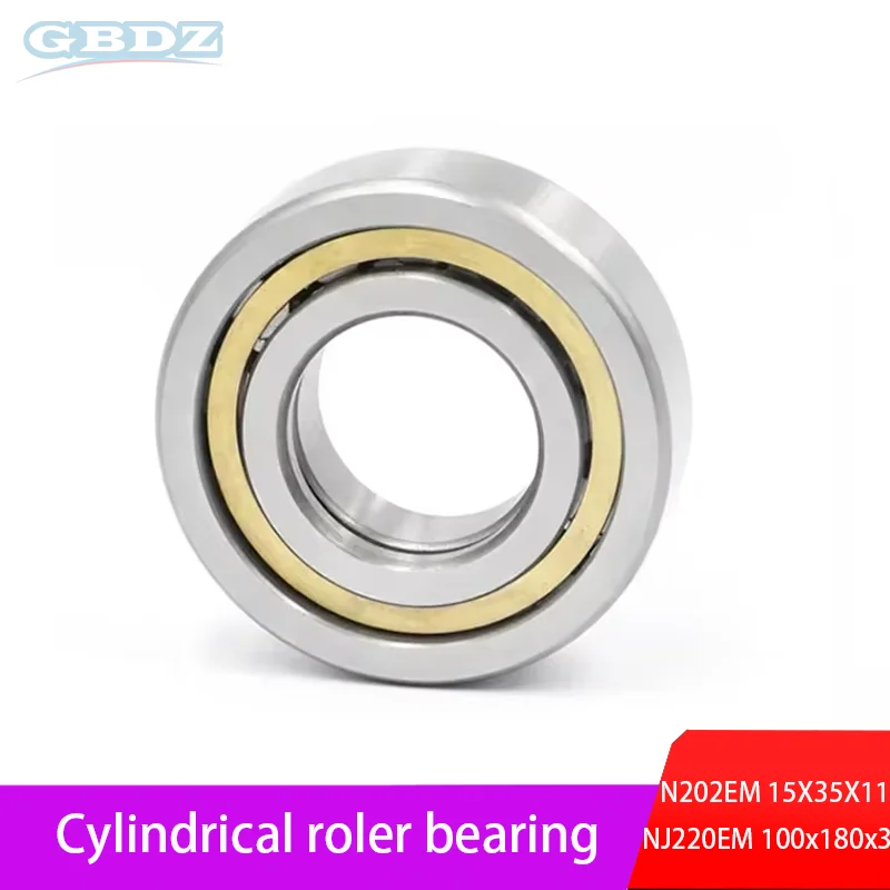 

1pcs Toolcylindrical Roller Bearing Machine Tool Bearing N202em (15x35x11) N206em Nj203em Nu203emto Nj220em (100x180x34)