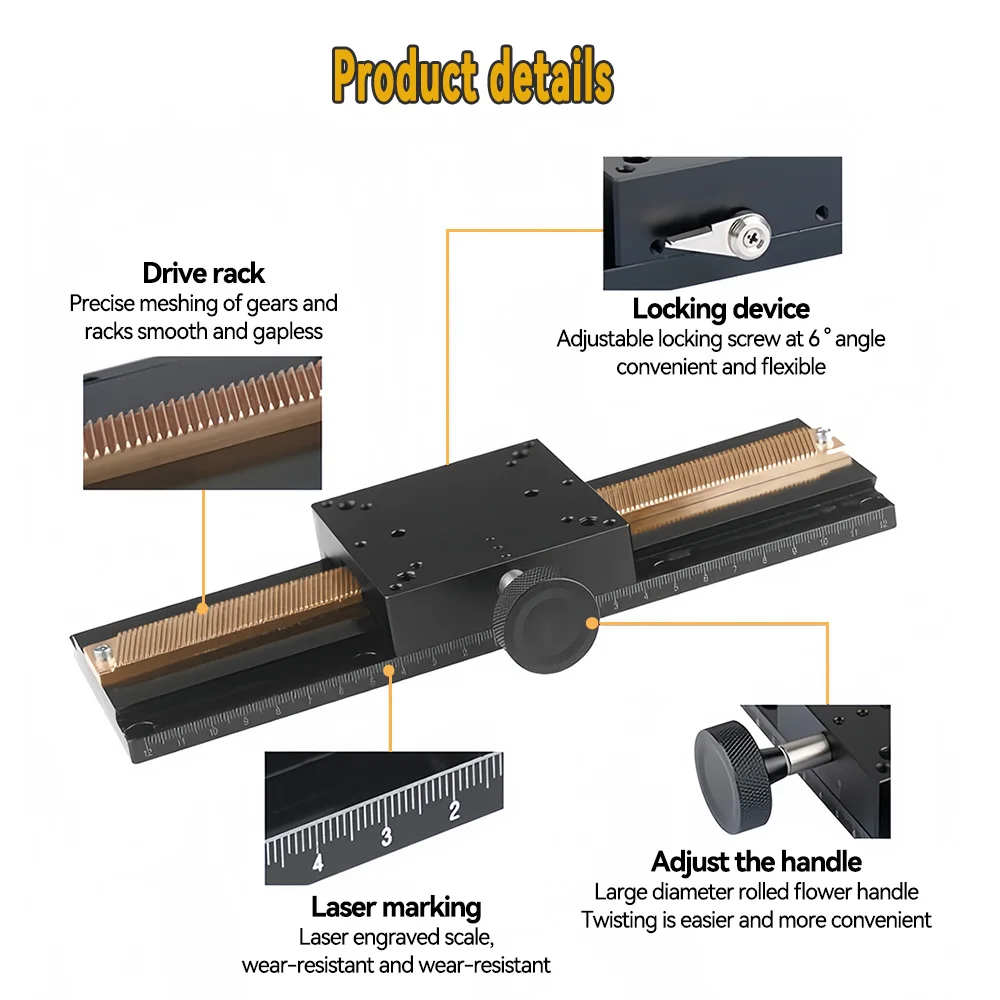 Precision  XZAxis Long-range Dovetail Trimming Slide Dovetail Slide Table Sliding stage Manual Displacement Platform