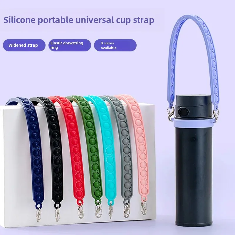 Universal Silicone Heat Preservation Cup With Strap Stanley Quencher H2.0 FlowState Tumbler Owal Ice Blast Stanley Crossbody Han