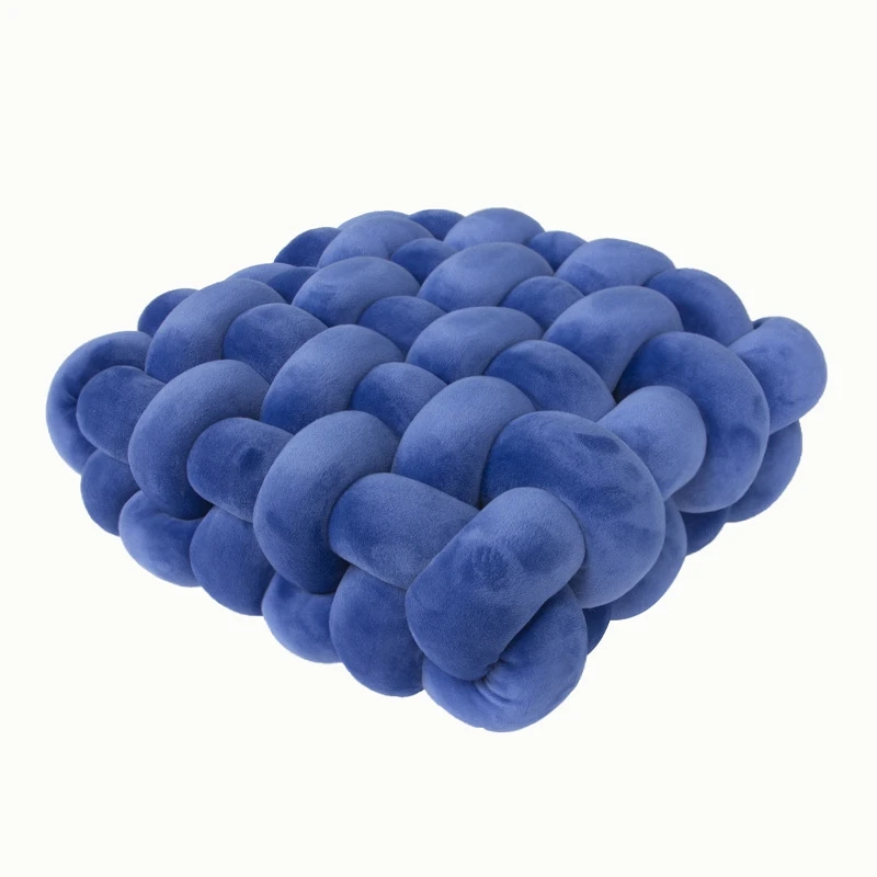 

Gift Knot Hand-made Cushion Square Nordic Aesthetic Plush Floor Seat Pillow for Office Chair Decorative Sleeping Back Support