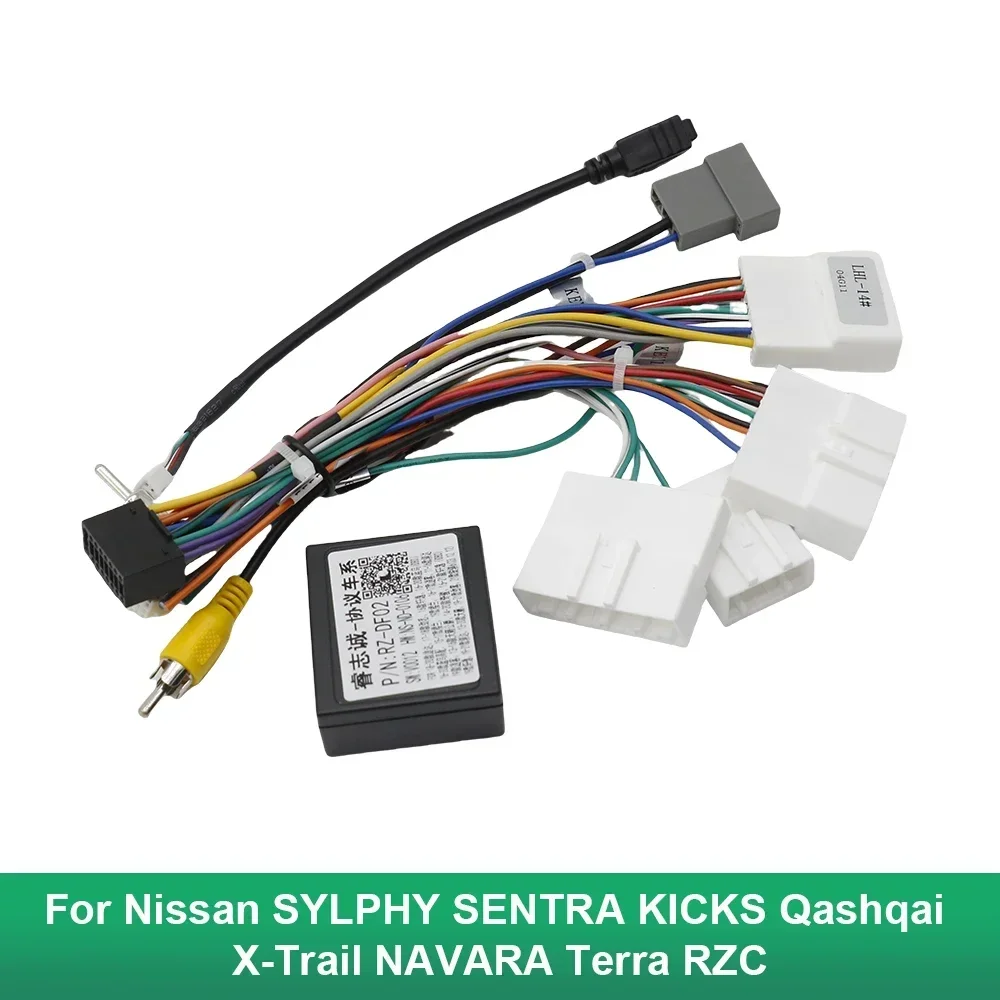 

Car Radio Player Cable Plug Canbus Fitting Adaptor Dash Kits For Nissan SYLPHY SENTRA KICKS Qashqai X-Trail NAVARA Terra RZC