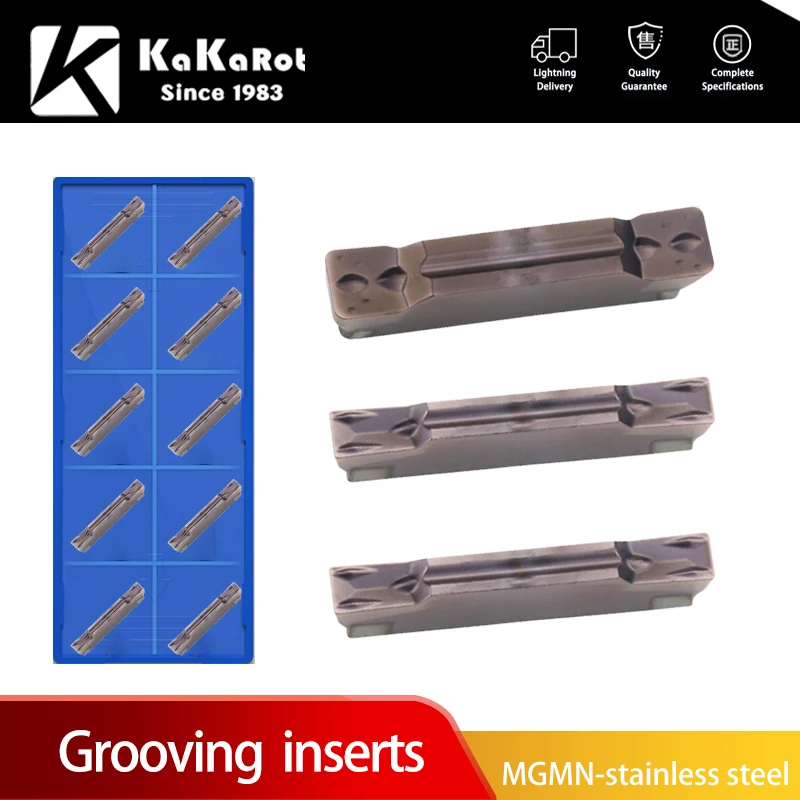 KaKarot Carbide Inserts Grooving blades MGMN150 MGMN 200 G MGMN250 MGMN300 M MGMN400 MGMN500 AP15TF Lathe Cutter MGEHR MGEHL