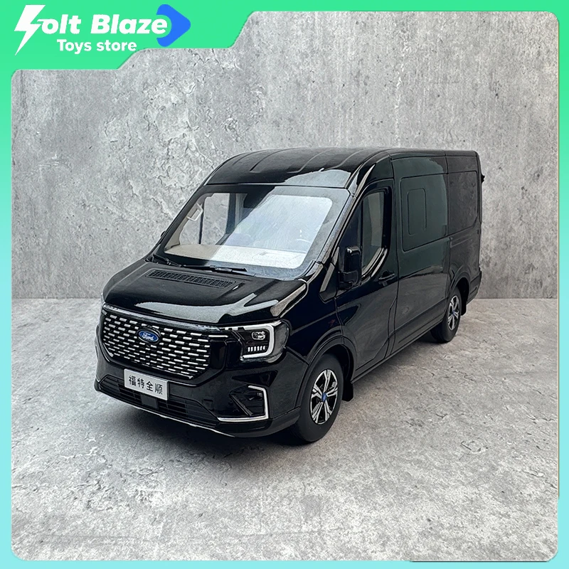 

Новый бренд JMC Ford Transit T8 1/18 Статические модели автомобилей Заводская имитация Коллекционные модели автомобилей Украшение комнаты Модели игрушки для мальчика в подарок