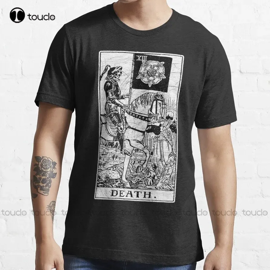 Death Tarot Card - Major Arcana - Fortune Telling - Occult Halloween Witches T-Shirt Kindergarten Teacher Shirts Xs-5Xl Unisex