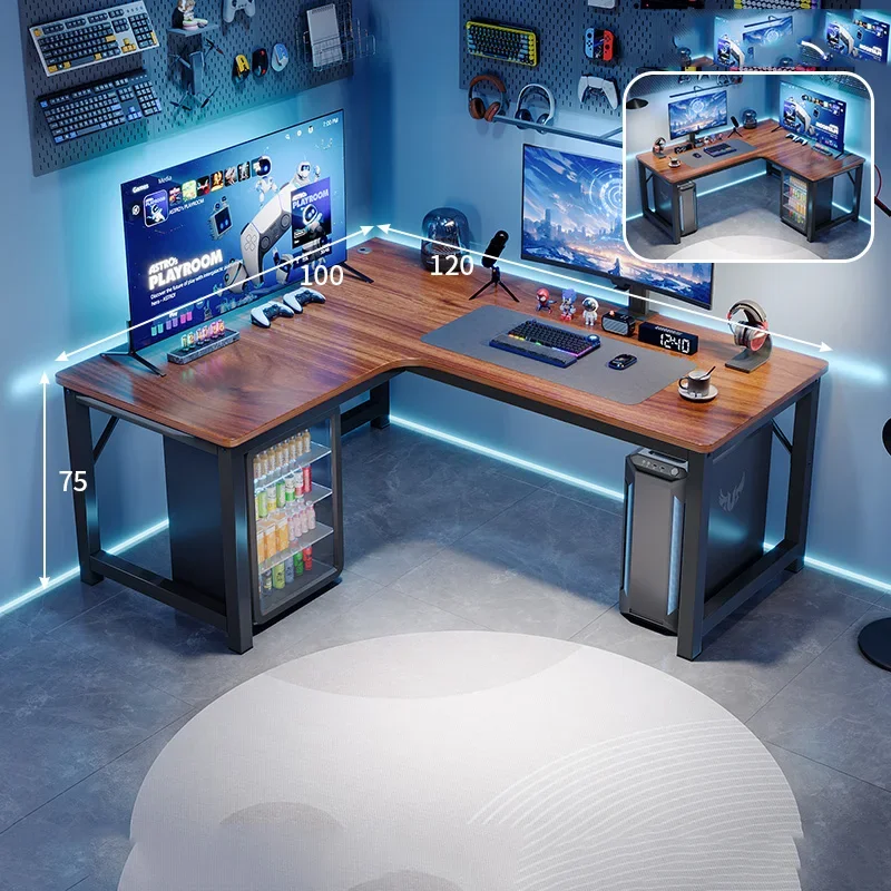 Study Storage Computer Desks Gaming Reading Pc Ergonomic Table Keyboard Notebook Accessories Mesas De Computador Home Furniture