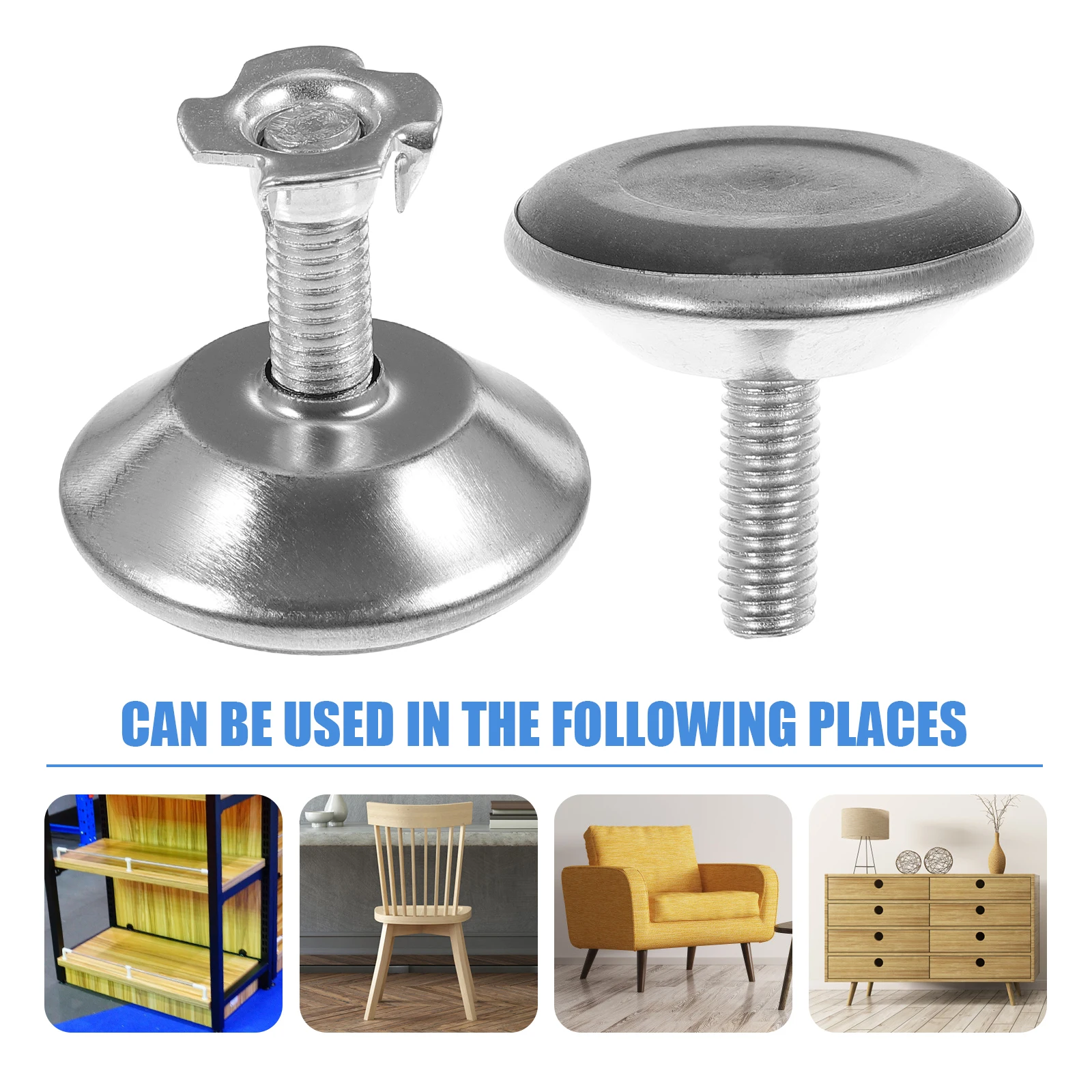 20 set Adjustable Furniture Feet Levelers Heavy Table Levelers Duty Table Chair Bed Sofa Bench Replacement Pad Legs