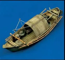 Free shipping 1:35 resin gray soldier model Vietnam war Vietnam resin boat unassembled and uncolored