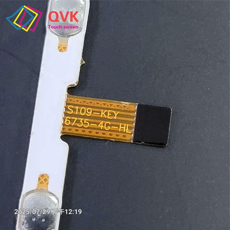 For S109-KEY 6735-4G-HL 6PIN 44MM Tablet spare parts Switch on off Power Volume button Cable Flex