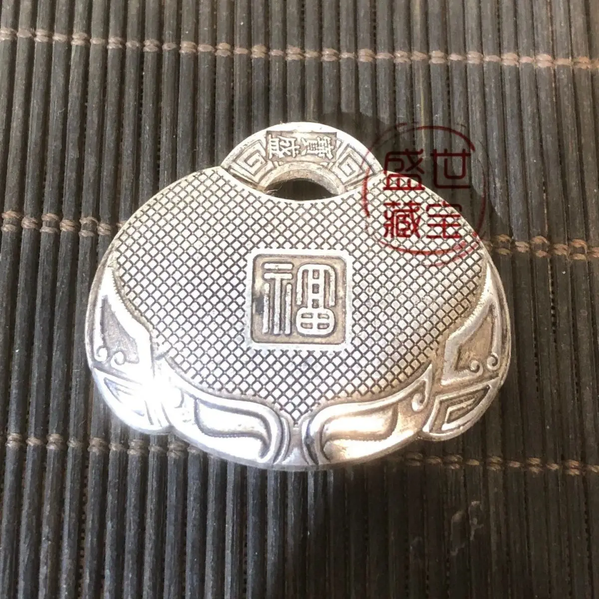 Solid Silver Plated Seven Star Sword with Pure Copper, Retro Bagua Copper Sword Decoration, Keychain Pendant Collection