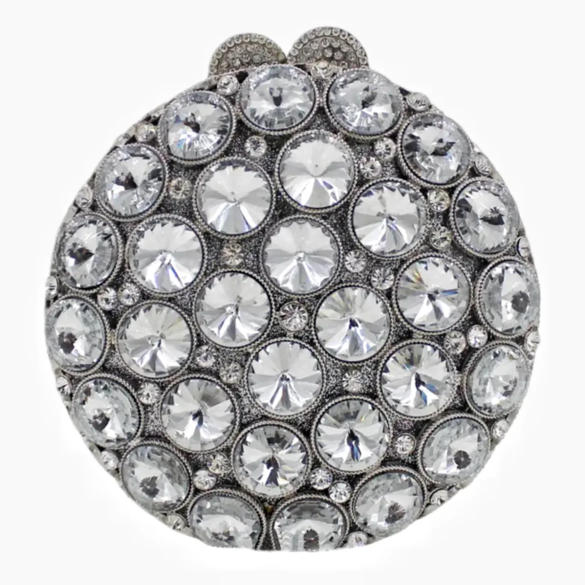 Diamond Dinner Round Diamond Clutch Celebrity High-end Banquet Women's Bag Stone Clutch Party Gathering Sac De Marque Luxe Femme
