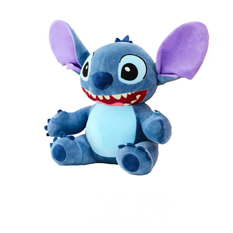 Disney Hip Hop Stitch Plush Siesta Hug Pillow Sofa Car Cushion Bed Decoration Accompany By Toy Companionship Doll Girl Boy Gift