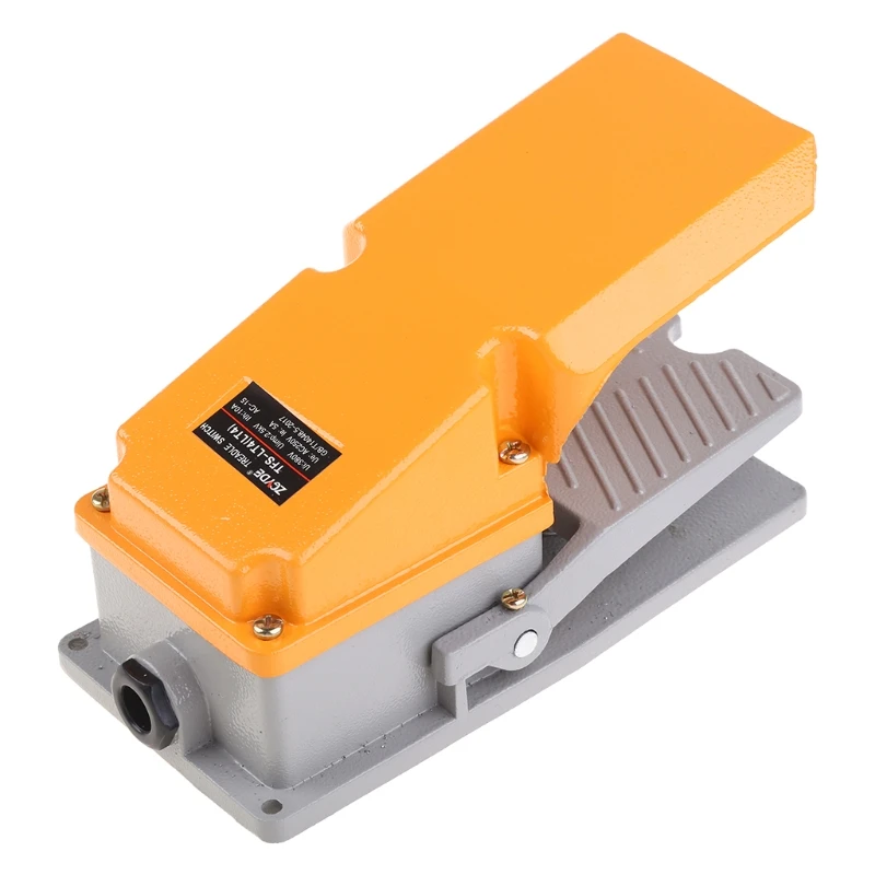 380V 15A Nặng Chân Công Tắc SPDT Không NC Điện Bàn Đạp Nhất Thời Đạp Chân Công Tắc Với Chân Bảo Vệ Nhôm ốp Lưng LT-4