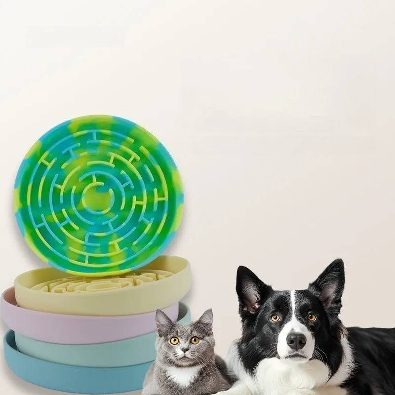 

Silicone Dog Lick Mat Slow Feeder Bowl Suction Pad Anti Choking Pet Licking Plate Stress Relief Slow Eating Mat for Dogs Cats