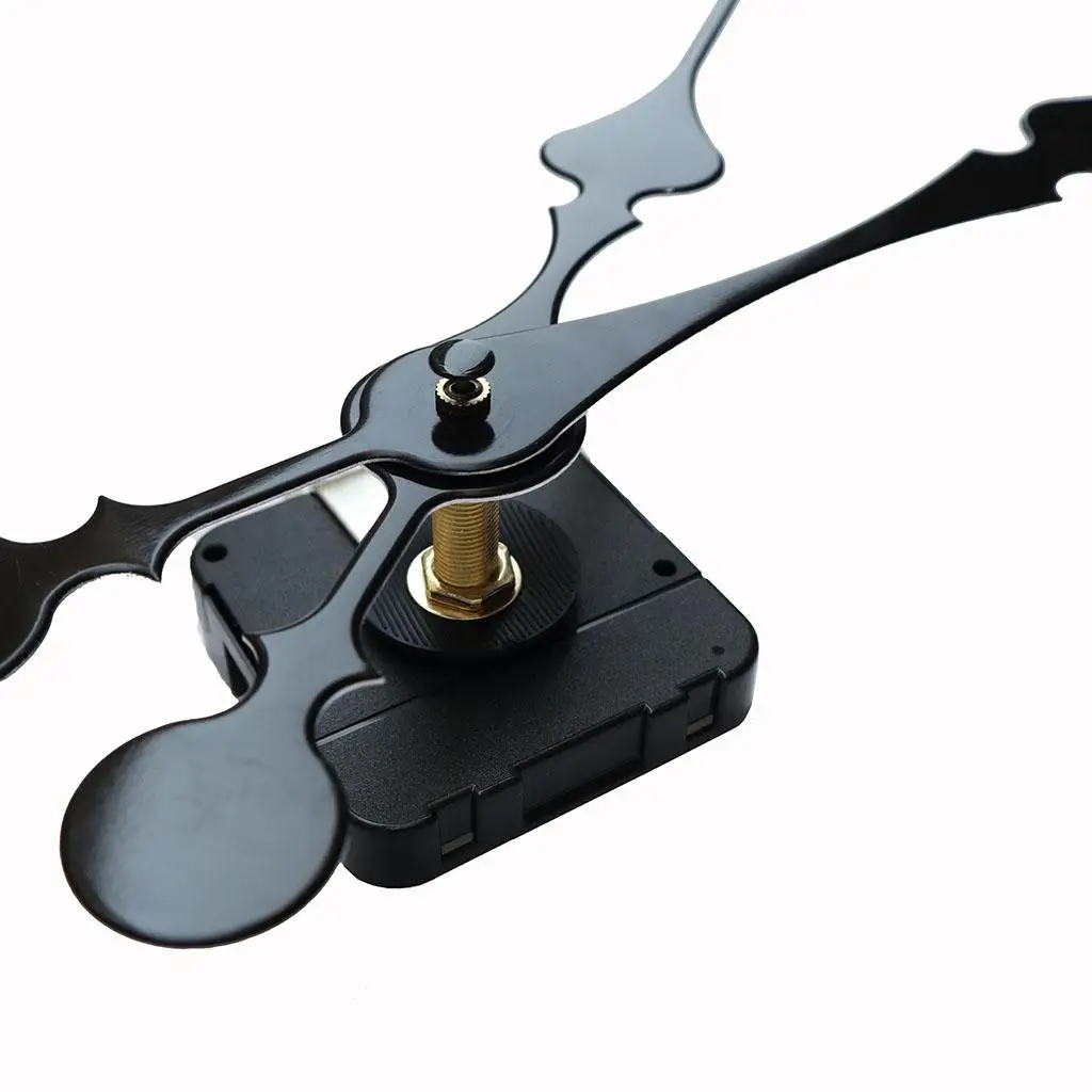 Silent Sweep Quartz Clock Movement Mechanism Black Plastic DIY Repair Accessory for Wall Clock Replacement