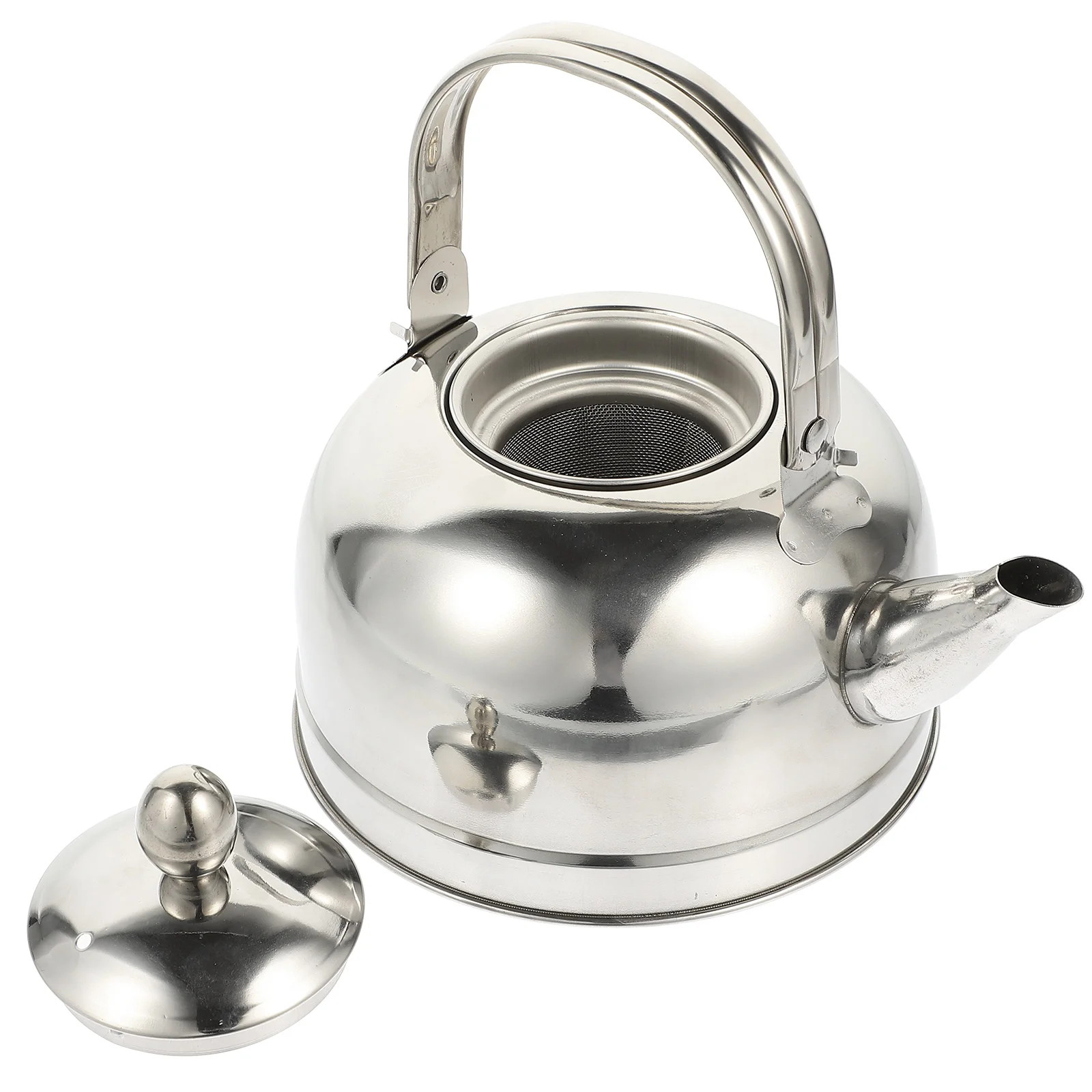 

Stainless Steel Tea Kettle Infuser Filter Coffee Pot Wear Resistant Stovetop Kettle Household Kitchen Water Jug