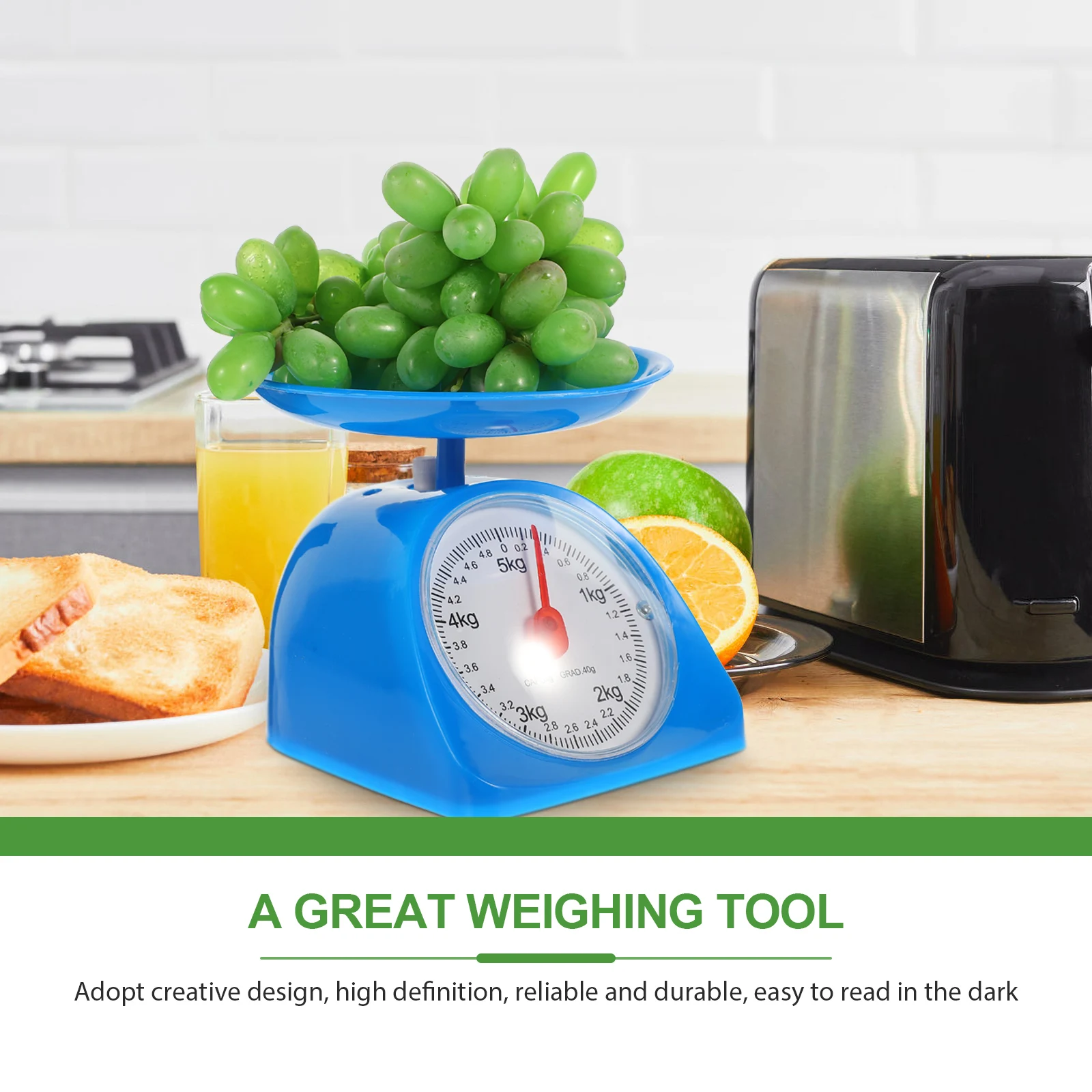 

Digital Kitchen Scale High Precision Compact Tray Professional Baking Food Scales Desktop Weighing Tabletop Lightweight Portable