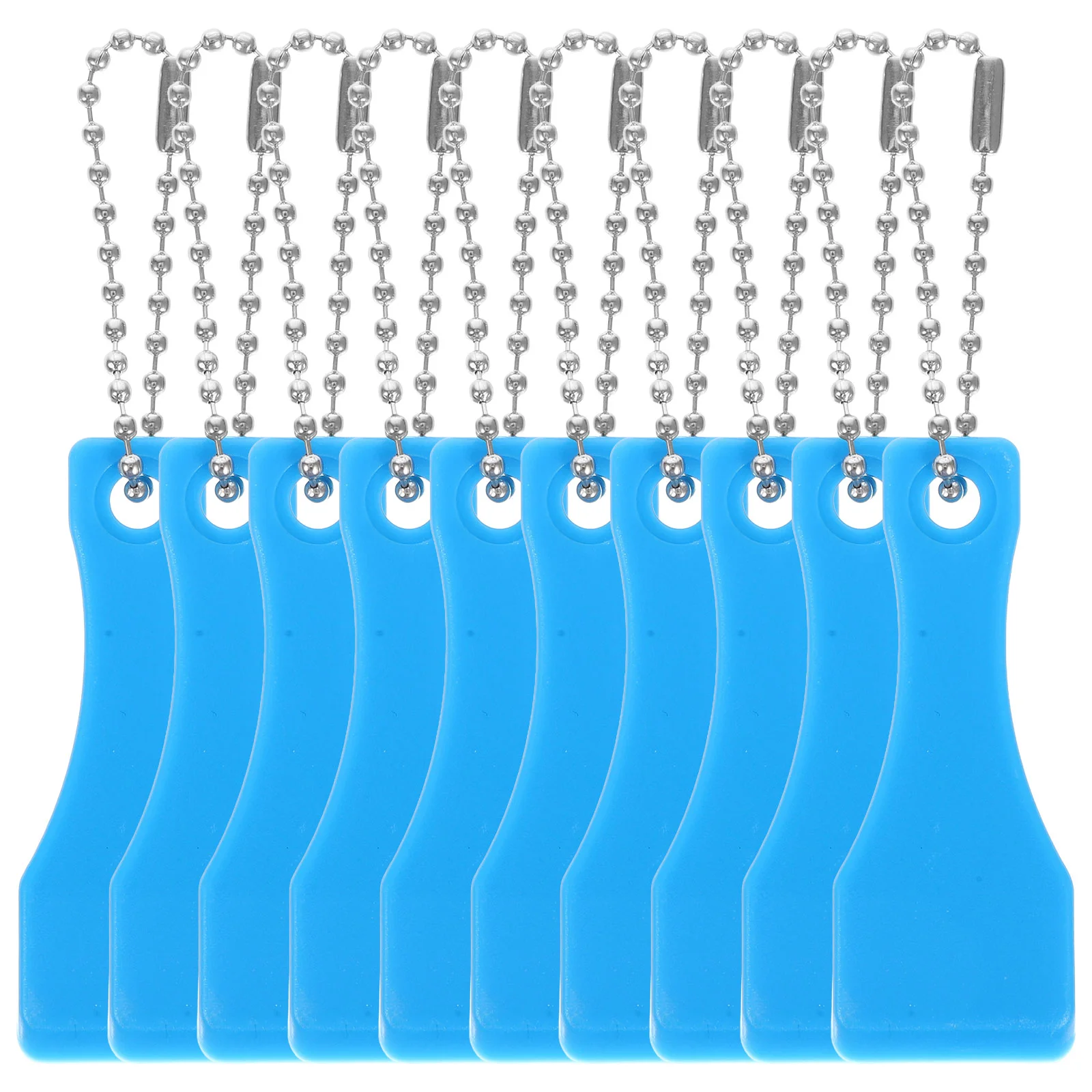 10 Pcs Scraper Key Chain Lottery Scratch-offs 550X220X030CM Abs Ticket Scratcher Keyring