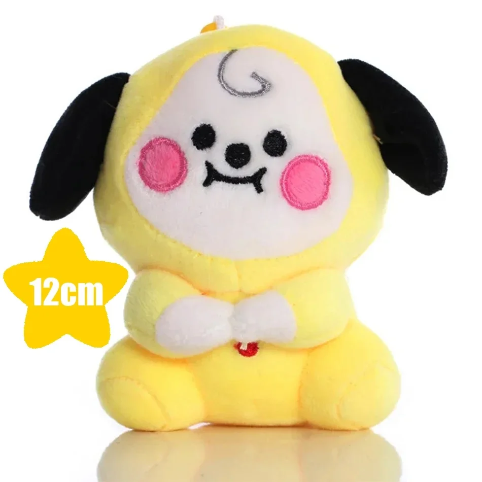 B-T-21 Cartoon-Tier Plüschtier Schlüsselanhänger Handy-Anhänger Tata Koay Shooky Mang Cooky Büro-Entspannungsgeschenk für Freunde Rucksack