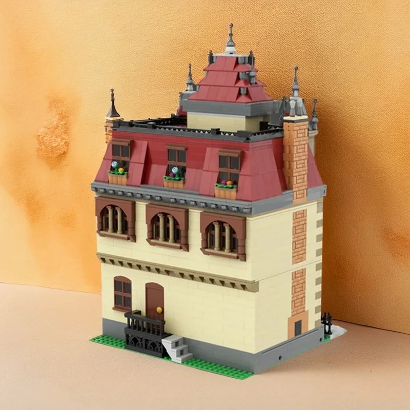 4201pcs MOC Historic Manor Modular Modular Buildings Model Building Blocks Christmas Gift Construction Toys 3D Idea Display