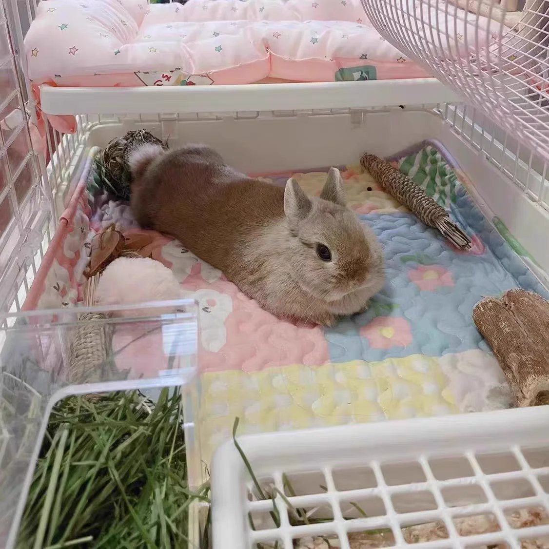 Rabbit Guinea Pig Pet Floor Mat Sofa Cushion Training Pad Washable Cage Diaper Mat Waterproof Bedding Pee Pad Pet Supplies