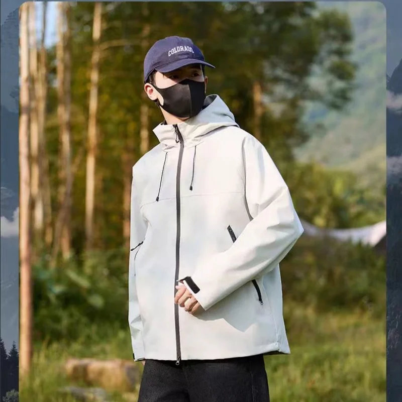 

EiAO Jacket Premium Couple's Windproof Waterproof Breathable Outdoor Coat for Hiking Camping Fishing Durable Lightweight Travel