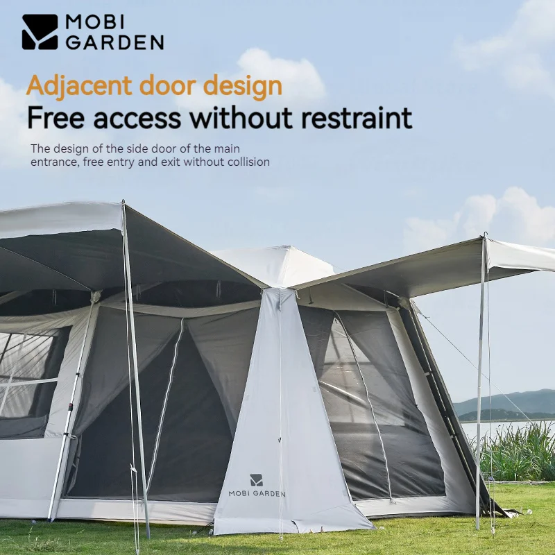 MOBI GARDEN タープ サンシェルター　グレー MOBI GARDEN Camping Automatic Tent 24.9 ㎡ Holiday Mountain