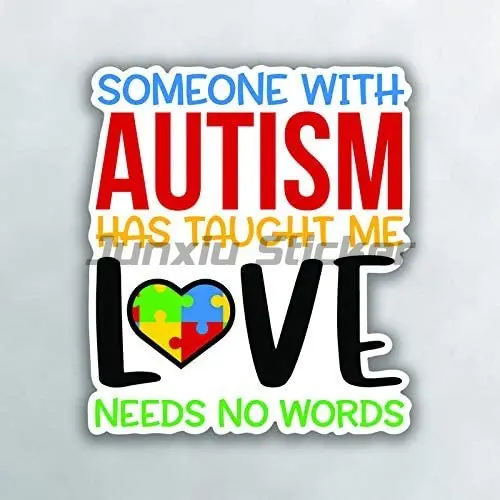 Autistic Sticky Furry Car Sticker Warning Mark Vehicle Decal for Autism Awareness Truck Window decoration Accessories Decals view 3