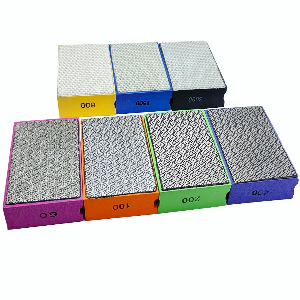 Diamante Mão Polimento Pads para Moagem Granito, Mármore, Concreto, Azulejo Cerâmico, Pedra De Vidro, Lixamento Abrasivo, 1 Pc