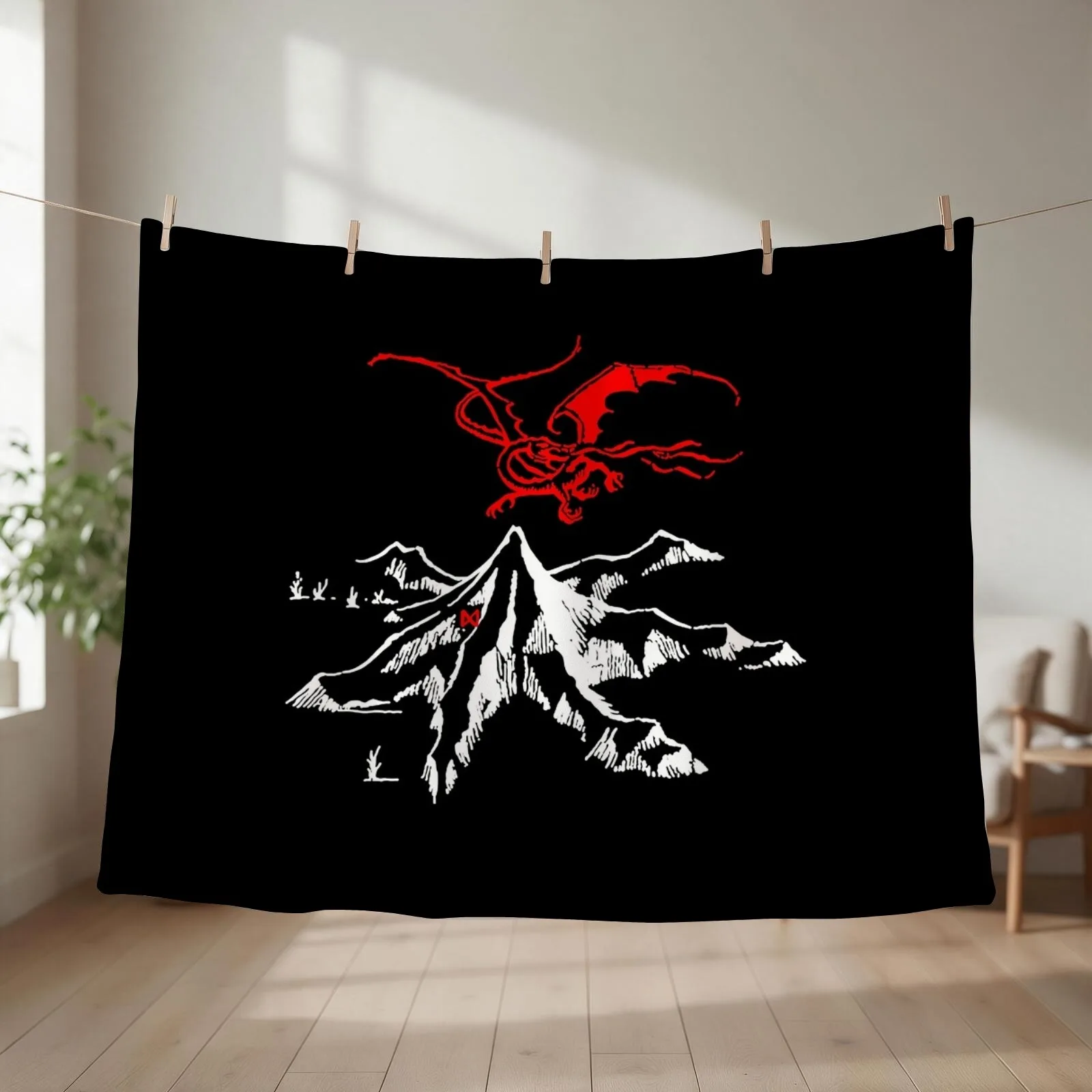 Mountain Erebor Throw Blanket Hair Hairys Giant Sofa Large Blankets