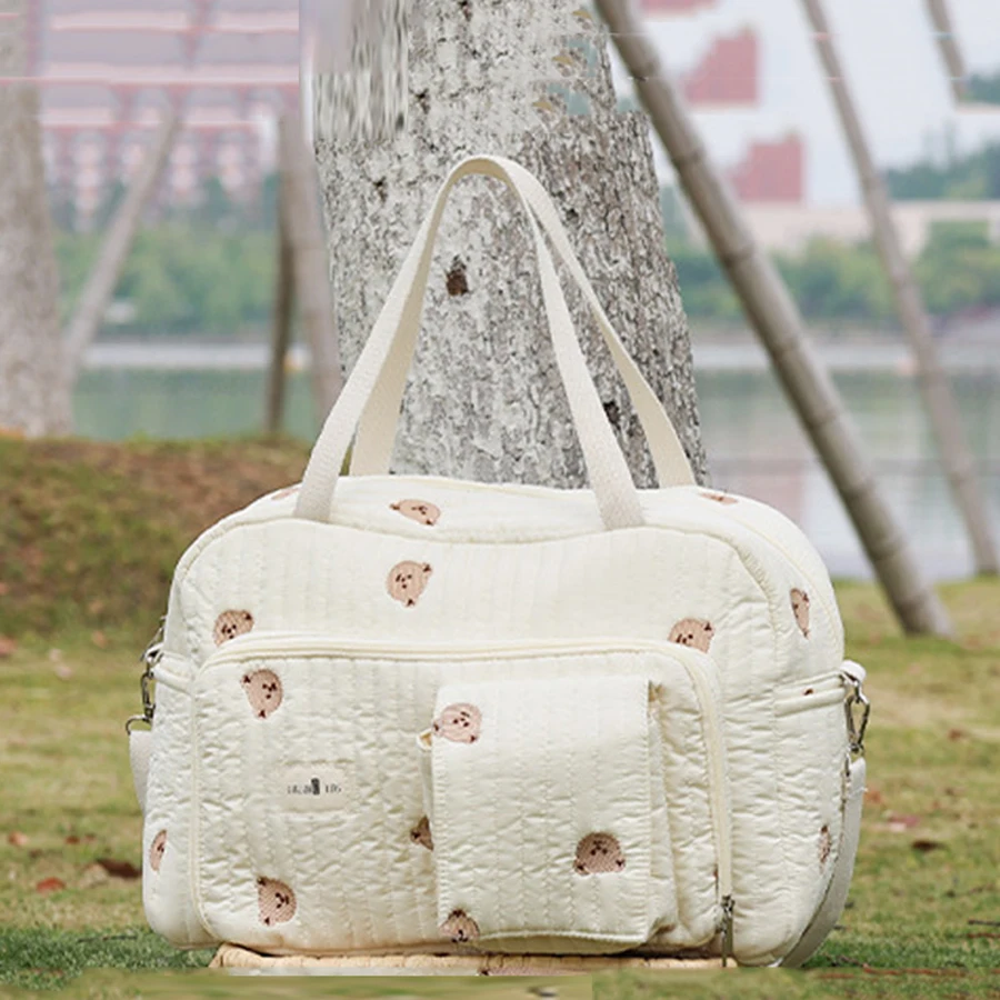 حقيبة الأم ذات سعة كبيرة، حقيبة حمل فاخرة، حقيبة الأم والطفل، حقيبة حفاضات رسول الأزهار