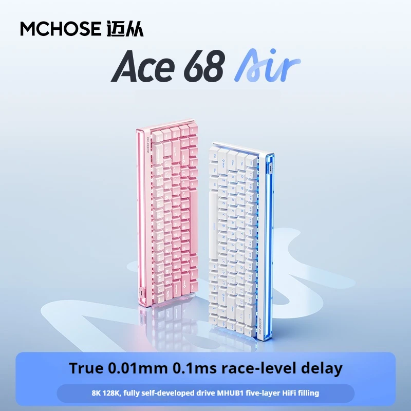

MCHOSE Ace68air Magnetic Switch Mechanical Keyboard Ergonomic Design Custom E-Sports Gaming Keyboard For PC Gamer Accessories