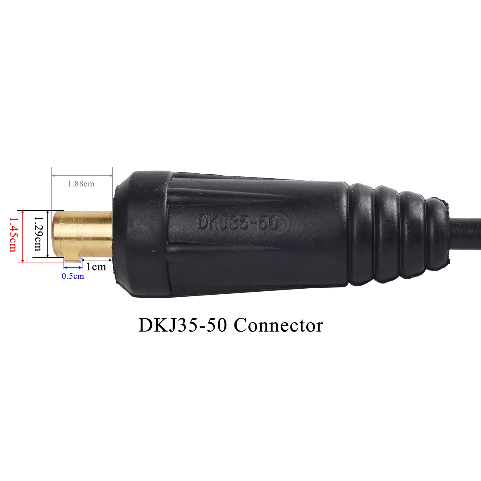 3.8M/6M WP26 Quick Connect TIG Welding Torch Gas-Electric Integrated Rubber Hose Cable Wires 35-50 Euro Connector 12.5FT