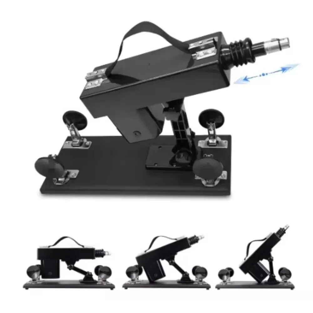 آلة لعبة الجنس جهاز التوجه التلقائي للرجال النساء الاستمناء قابل للتعديل المهبل الشرج تدليك ضخ بندقية مع حامل