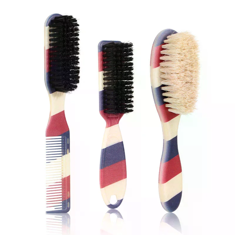 Double-sided Professional Barber Neck Brush Comb Shaving Beard Salon Carving Duster Cleaning Brush Hair Cutting Comb