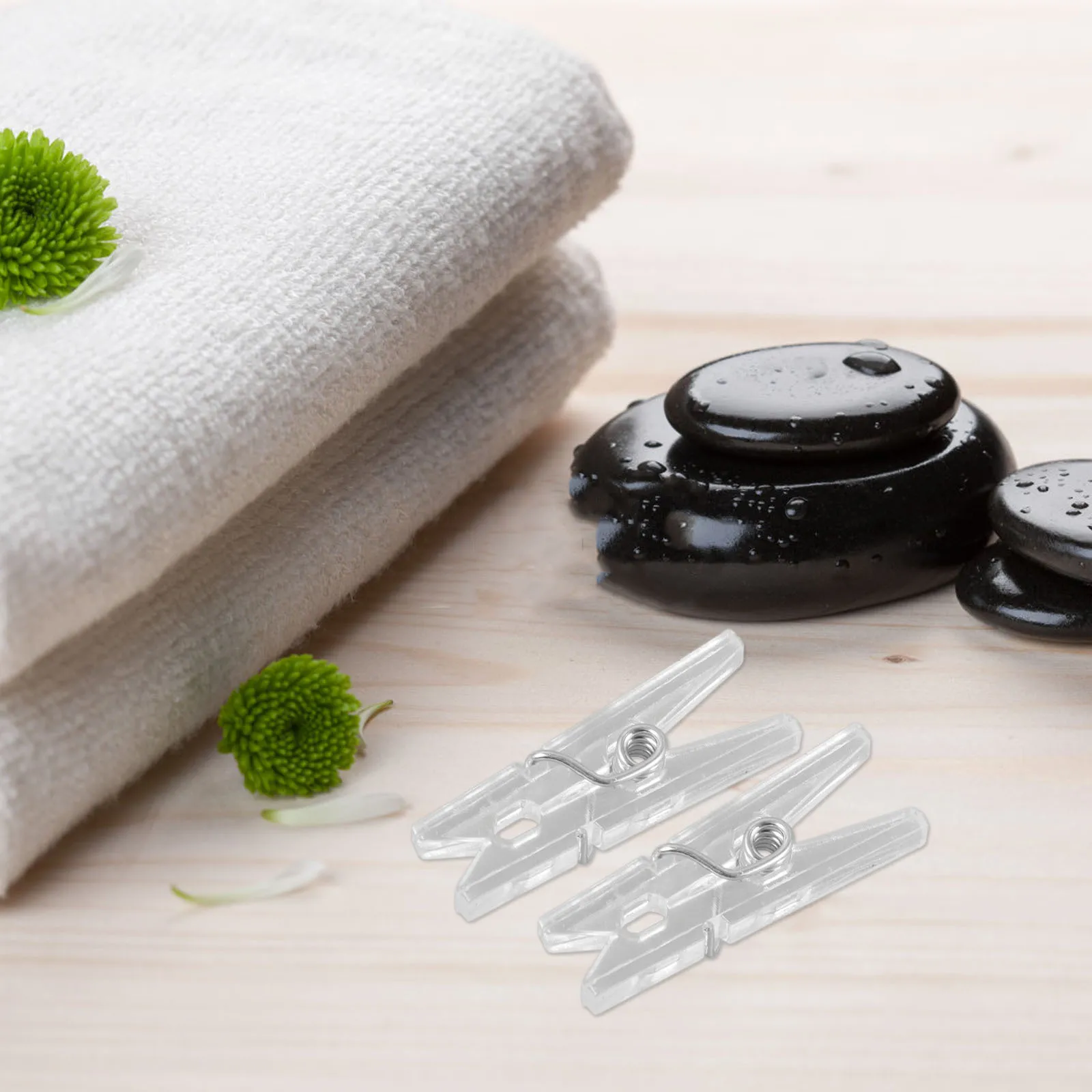 

50Pcs Spring Hanging Clips Mini Transparent Plastic Clothes Pins for Bag Sealing Photo Hanging Clothes Line Clips