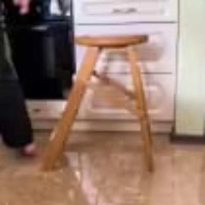 Ladder Chair Handmade Wooden Ladder Stool Folding Ladder Compact Kitchen Foot Stool Multipurpose Country Style Home