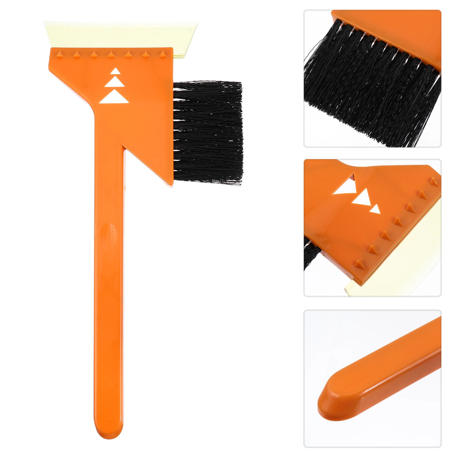 

2pcs Car Snow Scraper Brush Auto Ice Remover Tool Windshield Truck Snow Removal Kit Foldable Easy Storage Durable For Vehicle