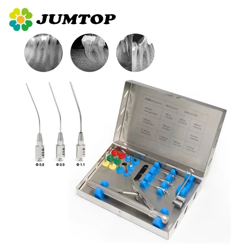 

JUMTOP Dental Root Canal File Extractor Broken Files Removal System Kit Endodontics Instrument