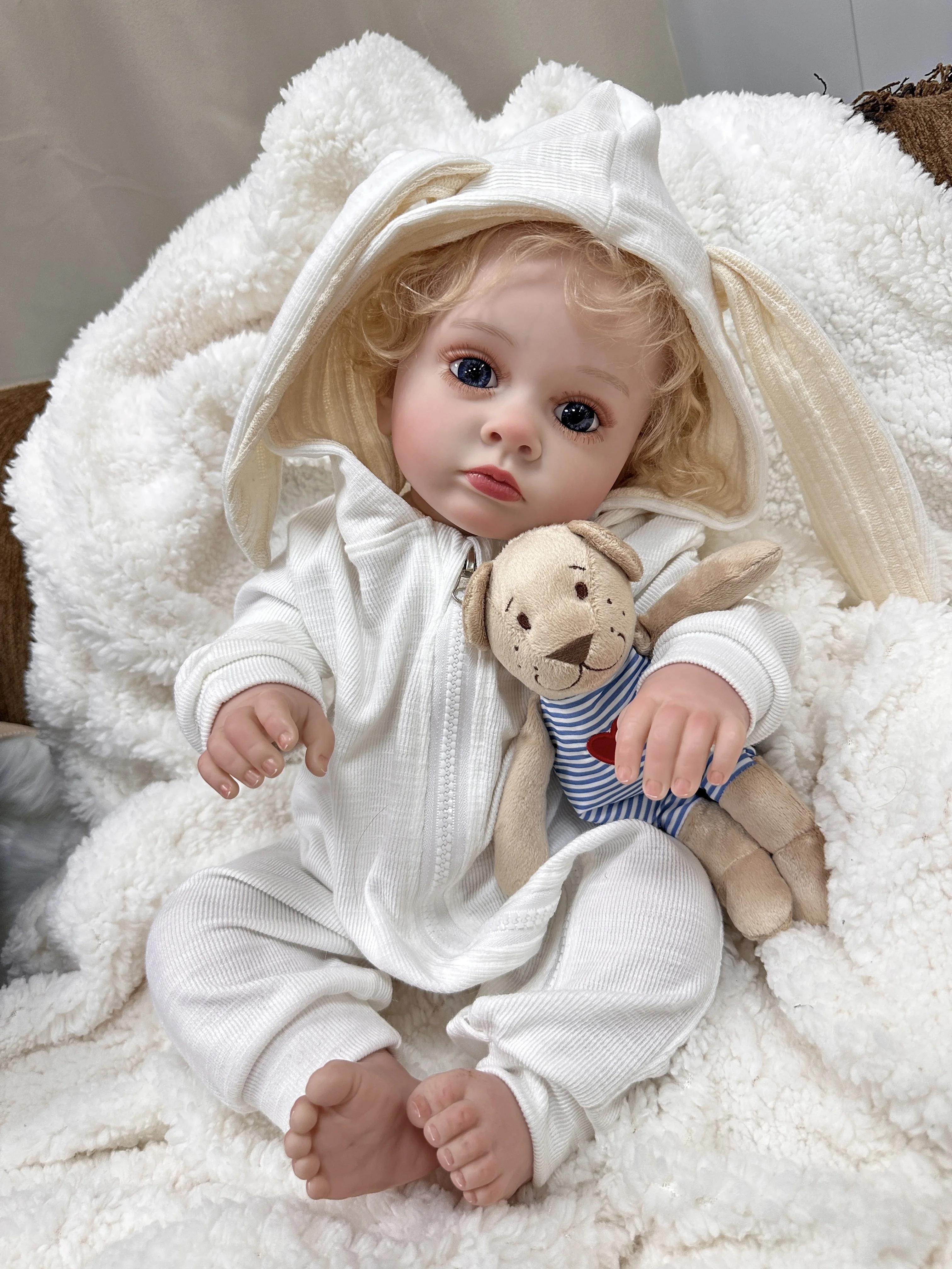 

Cokela Reborn baby Dolls 60cm/24inch Soft Silicone Baby Realistic Vinyl Girl Baby Dolls for girls