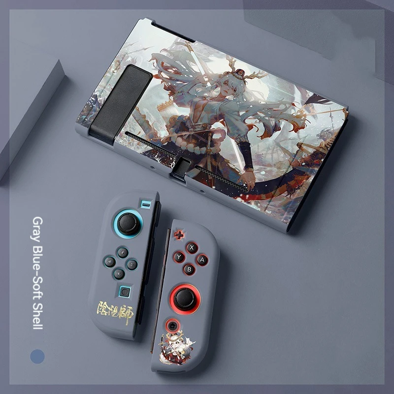 

Split Case For Nintendo Switch OLED/NS Accessories Japanese Anime Onmyoji Joycon Shell Protective Case For Switch Console Game