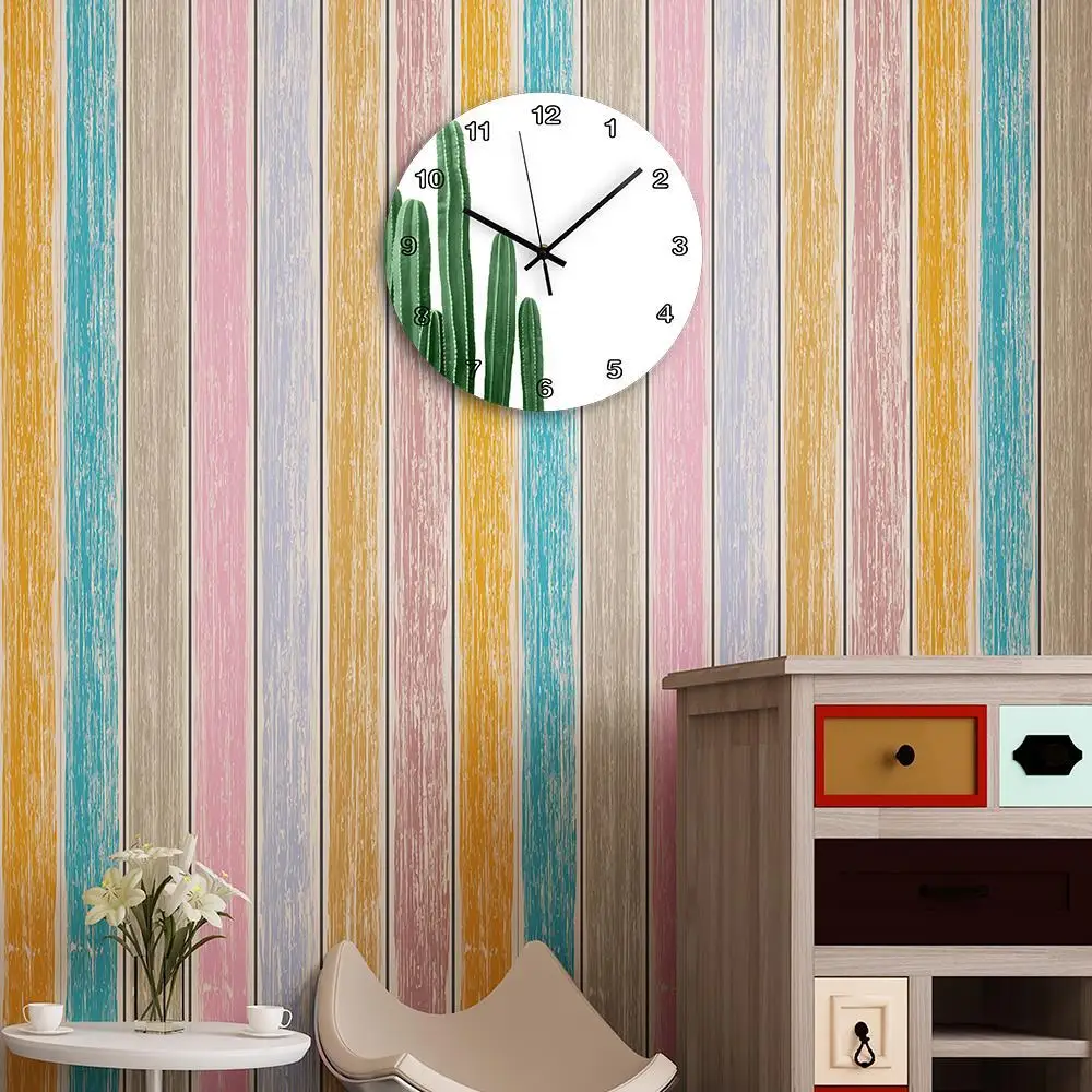 New Cactus Clock Modern Fashion Creative Style Living Room Home Decor Nordic Wall Clock Wholesale